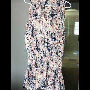 Banjara Smock split neck printed dress